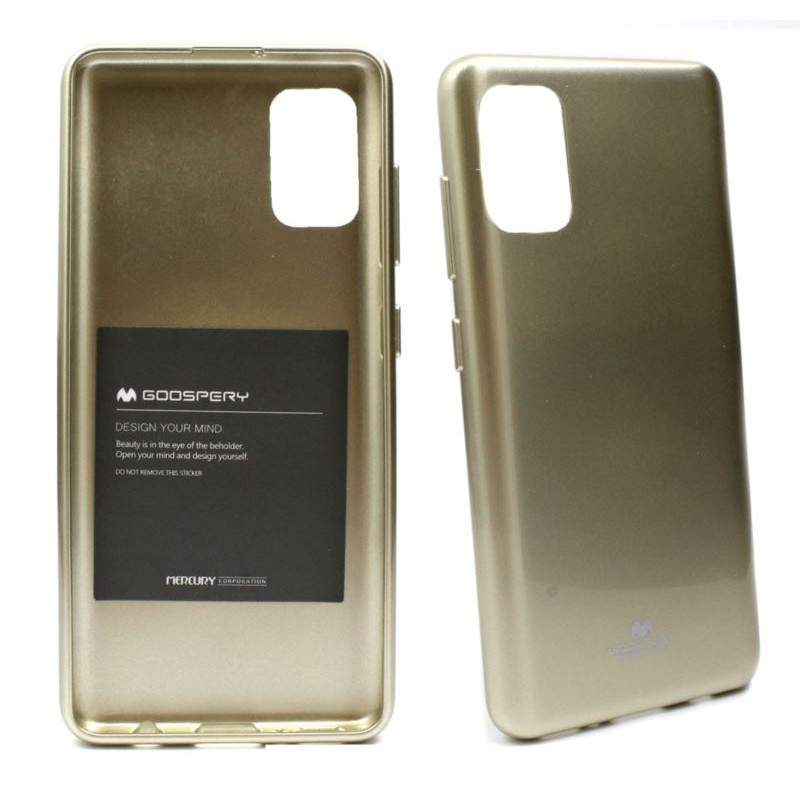 Etui Futerał Mercury JELLY na telefon Samsung Galaxy A41 A415 złote