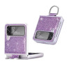 Etui Hard Case Bling na telefon Samsung Galaxy Z Flip 4 5G F721 / 3 5G F711 fioletowe