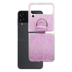 Etui Hard Case Bling na telefon Samsung Galaxy Z Flip 4 5G F721 / 3 5G F711 fioletowe