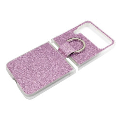 Etui Hard Case Bling na telefon Samsung Galaxy Z Flip 4 5G F721 / 3 5G F711 fioletowe