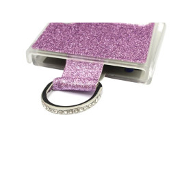 Etui Hard Case Bling na telefon Samsung Galaxy Z Flip 4 5G F721 / 3 5G F711 fioletowe