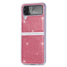 Etui Hard Case Bling na telefon Samsung Galaxy Z Flip 4 5G F721 / 3 5G F711 różowe
