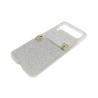 Etui Hard Case Bling na telefon Samsung Galaxy Z Flip 4 5G F721 / 3 5G F711 srebrne