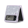 Etui Hard Case Bling na telefon Samsung Galaxy Z Flip 4 5G F721 / 3 5G F711 srebrne