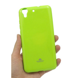 Etui Futerał Mercury JELLY na telefon Huawei Y6 II CAM-L03 / Honor 5A CAM-AL00 limonkowe