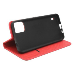 Etui Smart Magnet na telefon Nokia C12 TA-1535 czerwone