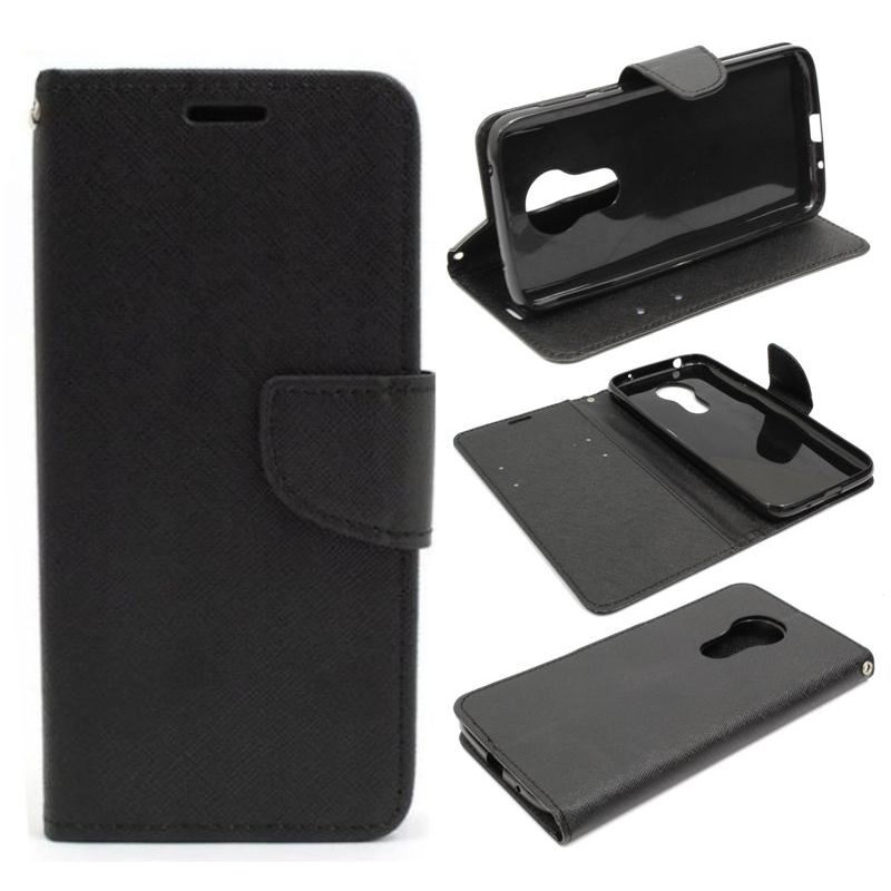Etui Fancy Diary na telefon motorola moto g7 power XT1955 czarne