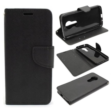 Etui Fancy Diary na telefon motorola moto g7 power XT1955 czarne
