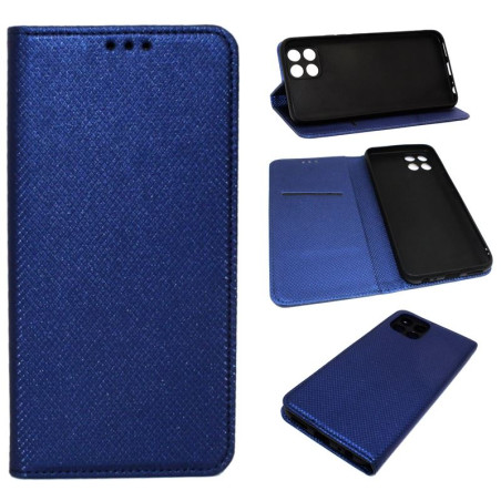 Etui Smart Magnet na telefon Infinix Smart 6 HD X6512 granatowe