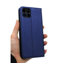 Etui Smart Magnet na telefon Infinix Smart 6 HD X6512 granatowe