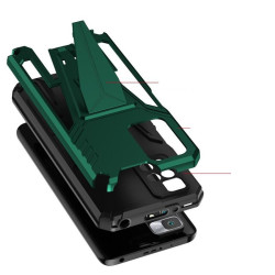 ETUI PANCERNE V STAND na telefon Xiaomi Redmi 10 21061119DG / Note 11 4G 2201117TY zielone
