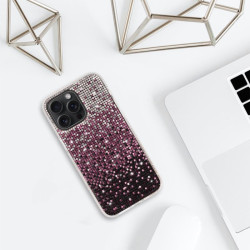 Etui Diamond Case HQ na telefon Apple iPhone 16 Pro A3293 bordowe