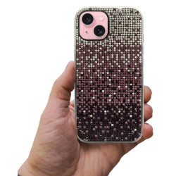 Etui Diamond Case HQ na telefon Apple iPhone 15+ A3094 bordowe