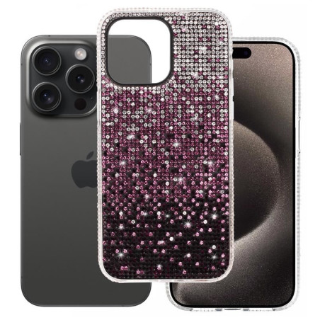 Etui Diamond Case HQ na telefon Apple iPhone 15 Pro A3102 bordowe
