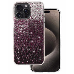 Etui Diamond Case HQ na telefon Apple iPhone 15 Pro A3102 bordowe