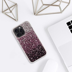 Etui Diamond Case HQ na telefon Apple iPhone 15 Pro A3102 bordowe