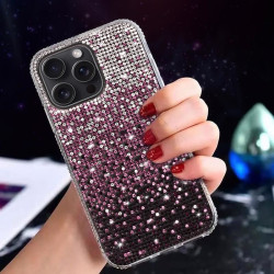 Etui Diamond Case HQ na telefon Apple iPhone 15 Pro A3102 bordowe