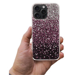 Etui Diamond Case HQ na telefon Apple iPhone 15 Pro A3102 bordowe