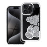Etui TEDDY BEAR na telefon Apple iPhone 15 Pro A3102 damskie dziewczęce na prezent urodziny święta srebrne