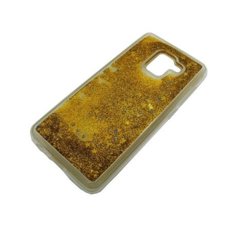 Etui Liquid / Water Case na telefon Samsung Galaxy A5 2018 A530 / A8 2018 złote