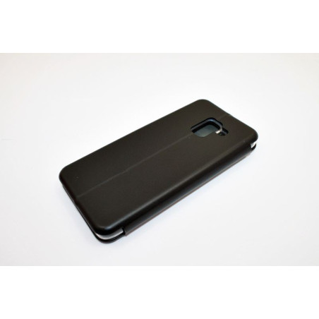 Etui Flip Case QULT ROUND na telefon Samsung Galaxy A5 2018 A530 / A8 2018 czarne