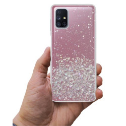 Etui GLITTER Case na telefon Samsung Galaxy M51 M515 różowe
