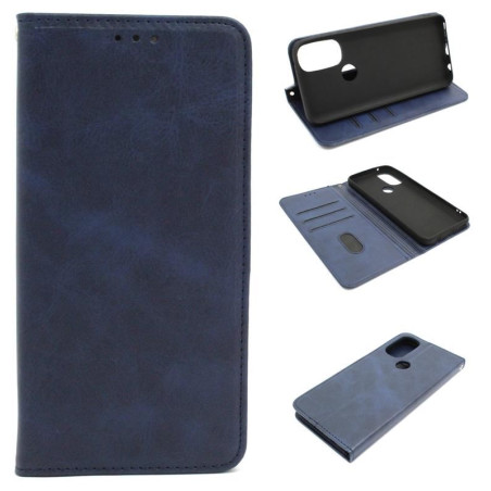 Etui Smart Lichi na telefon motorola moto g71 5G XT2169 granatowe
