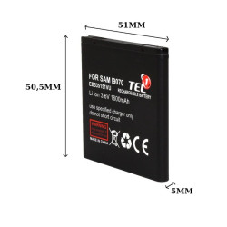 Bateria Tel1 do telefonu Samsung Galaxy S Advance i9070 1600 mAh