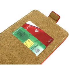 Etui pionowe z klapką SLIM FLEX na telefon Xiaomi Mi Note 10 / 10 PRO czerwone HQ