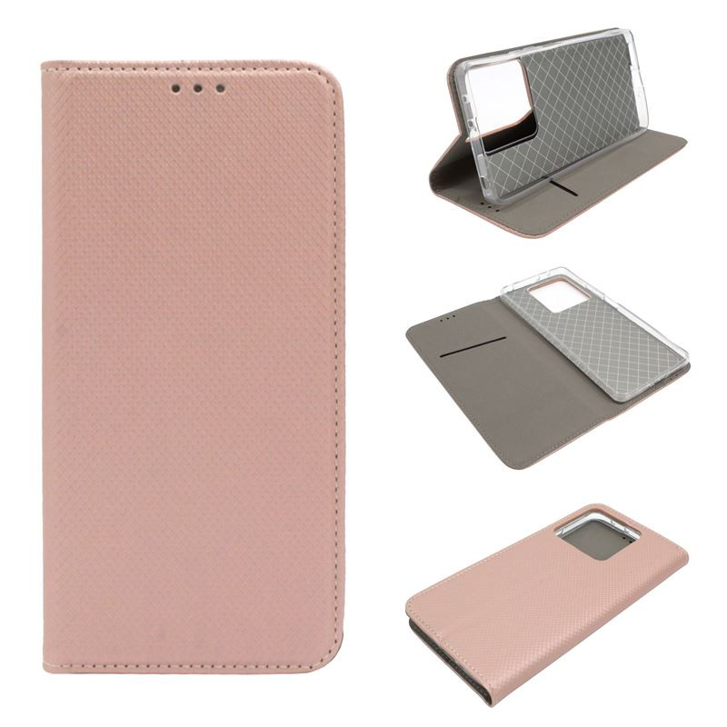 Etui Smart Magnet na telefon Xiaomi Redmi Note 13 5G 2312DRAABG różowe