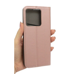 Etui Smart Magnet na telefon Xiaomi Redmi Note 13 5G 2312DRAABG różowe