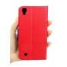 Etui Fancy Diary na telefon LG X POWER czerwony