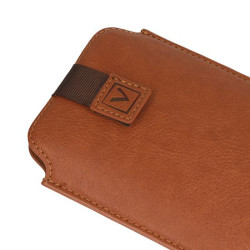 Etui kieszonka DEKO VENNUS 13 wsuwka na telefon brązowy pokrowiec do paska na smycz