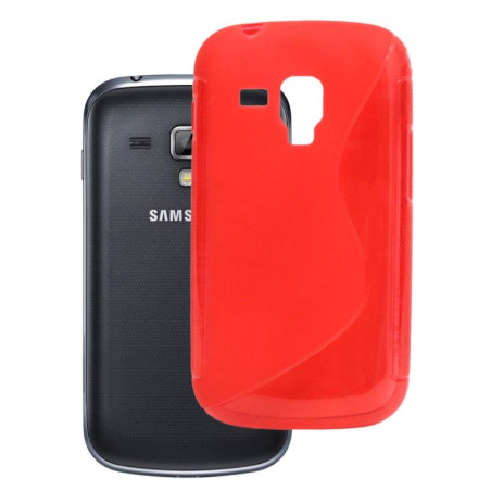 Etui S-CASE na telefon Samsung Galaxy Trend S7560 / Duos S7562 / Trend+ S7580 S7582 czerwone