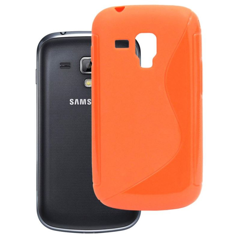 Etui S-CASE na telefon Samsung Galaxy Trend S7560 / Duos S7562 / Trend+ S7580 S7582 pomarańczowe