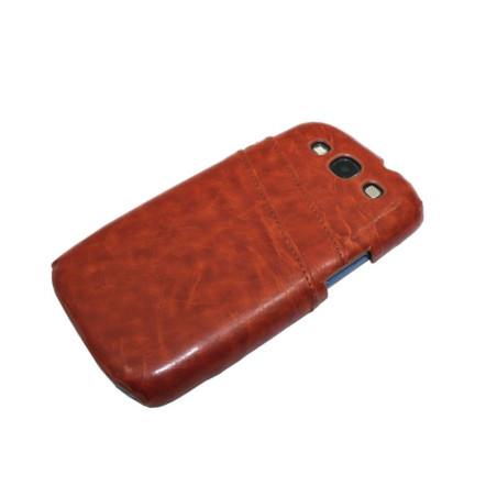 Etui Nakładka BUSINESS na telefon Samsung Galaxy S3 i9300 / S3 Neo i9301i brązowe