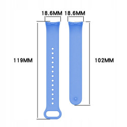 Opaska / pasek do smartband Xiaomi Mi Band 8 M2239B1 / Mi Band 9 M2345B1 / Mi Band 9 NFC M2346B1 niebieska