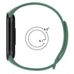Opaska / pasek do smartband Xiaomi Mi Band 8 M2239B1 / Mi Band 9 M2345B1 / Mi Band 9 NFC M2346B1 ciemnozielona