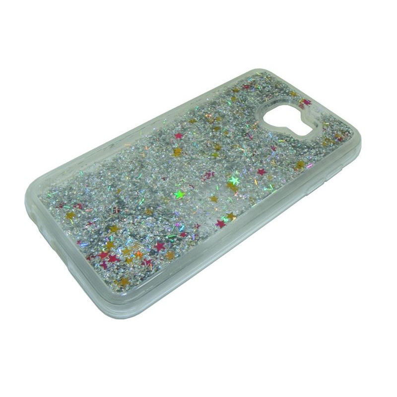 Etui Liquid / Water Case na telefon Samsung Galaxy J4 2018 J400 srebrne