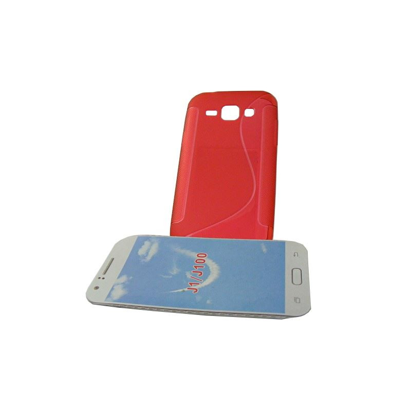 Etui S-CASE na telefon Samsung Galaxy J1 J100 czerwone