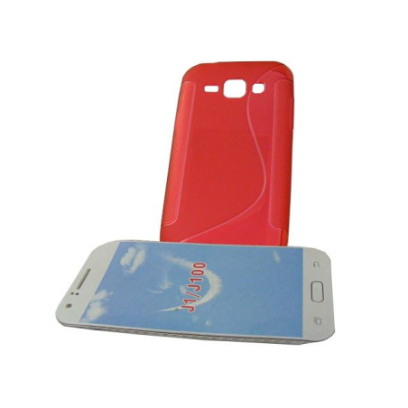 Etui S-CASE na telefon Samsung Galaxy J1 J100 czerwone