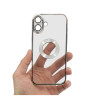 Etui Glam na telefon Apple iPhone 16+ A3290 srebrne
