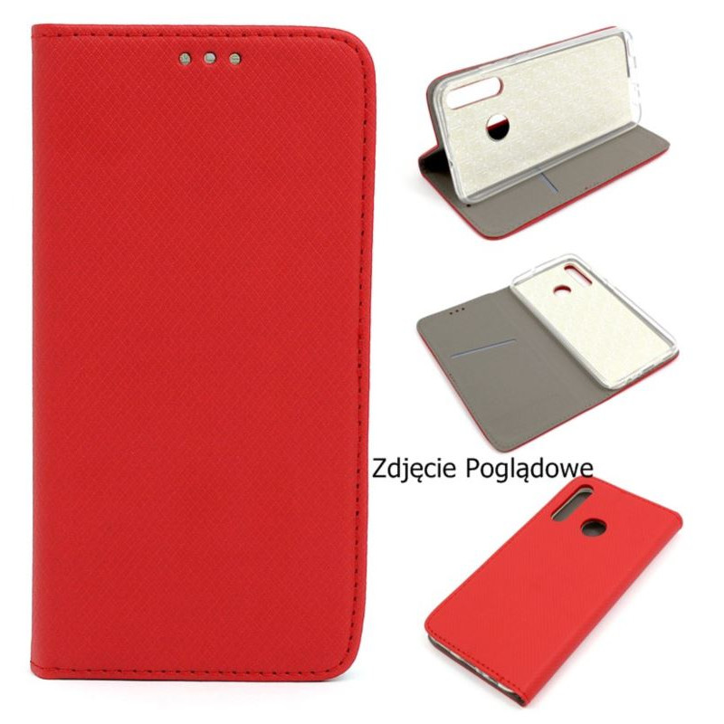 Etui Smart Magnet na telefon Xiaomi POCO X6 Pro 5G / Redmi K70e 5G czerwone