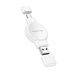 Ładowarka indukcyjna magnetyczna bezprzewodowa 2,5W do smartwatch Apple Watch iWATCH Samsung Ultra biała