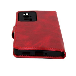 Etui Smart Leather na telefon Xiaomi POCO F5 Pro 5G czerwone