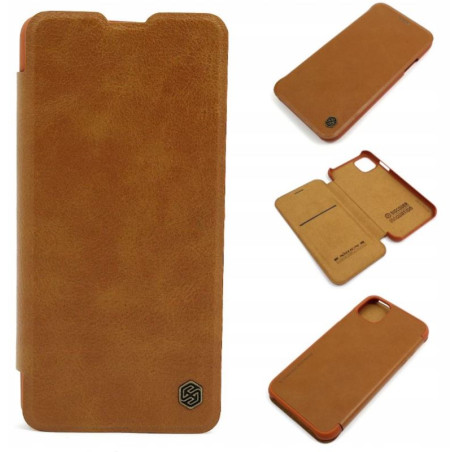 Etui NILLKIN QIN na telefon Apple iPhone 11 Pro Max A2161 brązowe