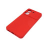 Etui Silicone Lens na telefon Xiaomi Redmi 13C 4G / POCO C65 czerwone