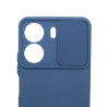 Etui Silicone Lens na telefon Xiaomi Redmi 13C 4G / POCO C65 granatowe