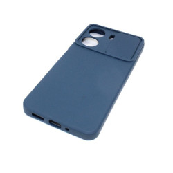 Etui Silicone Lens na telefon Xiaomi Redmi 13C 4G / POCO C65 granatowe