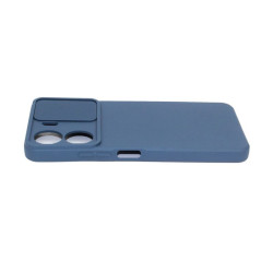 Etui Silicone Lens na telefon Xiaomi Redmi 13C 4G / POCO C65 granatowe